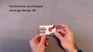 Visitenkarte als Faltspiel
