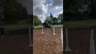 New record😍today we jumped 130 cm #arcadia #equestrian #horse #jumping