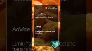 Doctor's Advice: Avoid Heart Disease by Limiting intake of saturated and trans fats 🇬🇧