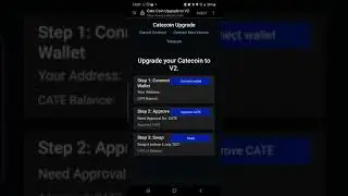 How to swap current CateCoin (old) to new CateCoin contract using Trustwallet dApp #BSC