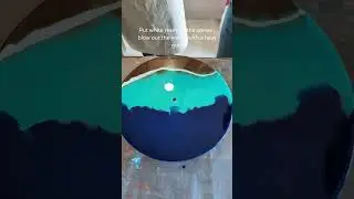 Ocean waves 💙 Resin HACK!✨ #resinartist #diyhomedecorations