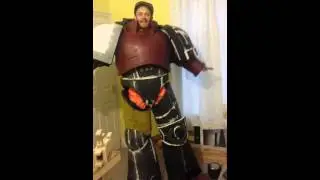 Space marine foam suit movement test