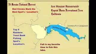 Ice House Reservoir Trout Fishing  - Top 5 Fishing Spot`s & Location`s