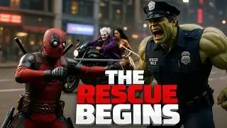 Unexpected Team-up Deadpool & Hulk to Save Wonder Woman from Joker's Evil Plan