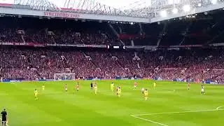 Palace fans celebrate after first mateta goal