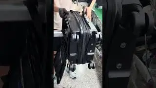 How We Sew the Expansion Zipper on PP Luggage | Factory Quality Process