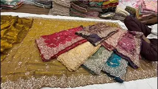 Chickpet Bangalore wholesale fancy designer sarees||Single saree courier available