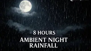 8 Hours Ambient Night Rainfall &ndash; Black Screen, No Variation | Still Night Audio