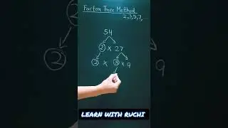 Factor tree method | shorts | youtube shorts | #shorts #youtubeshorts
