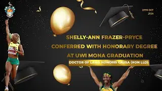 Shelly-Ann Frazer-Pryce Conferred with Honorary Degree at UWI Mona Graduation 2016