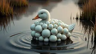 White Duck Parasite Rescue: Emotional Barnacle Removal in Marsh Clearing  Realistic Wildlife Recover