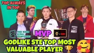 Godlike STE TOP MVP of PMGC 2022 Grand Finals 🔥 #Stetop on fire 🔥 #godlike #stalwartesports #mvp