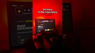 PS5 Setup😍 | PS Plus Subscription #ps5 #gaming #shorts #emotional #dream #games #love #viral #reels