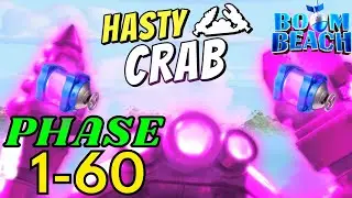 🔴Boom Beach🦀 TEMPO-KREBS bis Phase 60 mit Temposerum - Hasty Crab + 1500 SP (Deutsch) | Bane