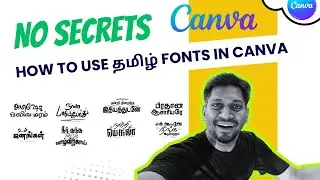 How to use Tamil fonts in Canva #CanvaTutorial
