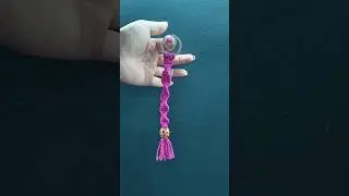Turn simple knots into a stylish handmade accessory 🌿🎨#MacrameKeychain #DIYKeychain
