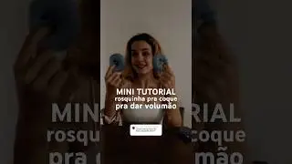COMO FAZER ROSQUINHA PRA COQUE 💓 ficou perfeito e com muito volume no meu cabelo cacheado #penteado