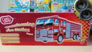 Very Rare Toy The Transforming Chad Valley from UK Fire Engine and Station