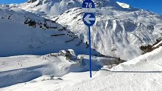 GoPro HD Skiing St Christoph Blue 76 to Arlenmahder Lift | Austria Ski POV March 2025