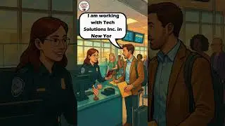 ✈️ At the Airport in the USA  Real English Immigration Questions for Work Travelers