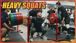 全員マックスに挑戦！日本トップ選手たちの高重量スクワットトレーニング！|　2026年愛媛