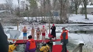 Olek's First Polar Bear Plunge in Perth 2020
