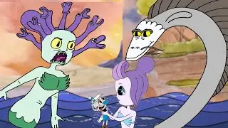 One More Kiss Mugman And Cala Maria Love Story Cuphead Cartoon