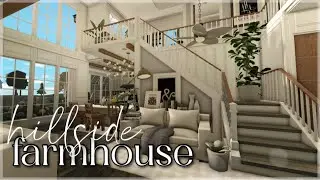 Bloxburg | Hillside Summer Roleplay Farmhouse | No Large Plot | Roblox | House Build
