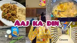 Weekend Vlog| Hair Mask| Daily Routine| Grocery Shopping 🛍️