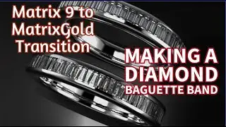 MatrixGold делает бриллиантовое кольцо с багетной огранкой