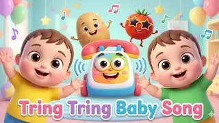 Tring Tring 📞 phone baja 🎶 baby songs ✨🎉🌟💫 #babysongs #tamatar#catsong#hindikikavita#kidshindirhymes