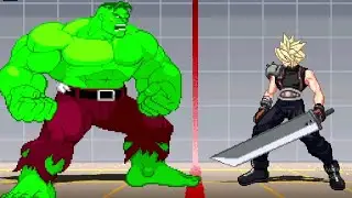 💪 Hulk Acey Kong vs Cloud Strife (POTS Style) | Jump Force Mugen V6 | Epic Battle!