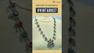 Handcrafted Glass Stones Tribal Choker Necklace | Classic Jewelry