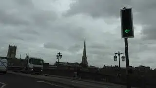 Driving On Hylton Road, North Parade, Dolday & All Saints Road, Worcester, Worcestershire, England