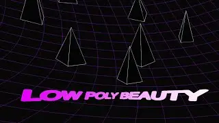 Synthwave Pyramids | Neon Futurewave Screensaver Loop | 4K UHD | Low Poly Visuals