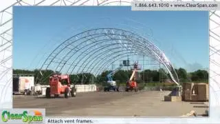 Time Lapse Construction Installation - Salt Storage Facility in Dyersville, IA