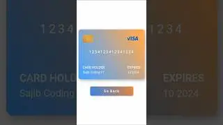 Javascript credit card form #shorts #javascript