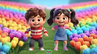Flower Dance Remix for Kids 🌼 Milo Riko Lily Learn Flowers with Fun Moves 🌈 | Catunes#nurseryrhyme