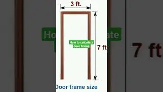 how to calculate door frame easy method