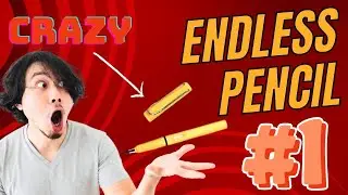 Never Ending Inkless Pencil With Eraser Infinity Everlasting Replaceable Graphite Pencil unboxing 🪄🤩