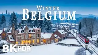 BELGIUM IN WINTER ❄️ Frozen Canals, Snowy Medieval Towns & Storybook Winter Scenery