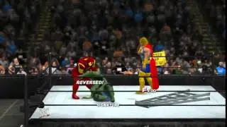 WWE 2K15   HULK VS IRON MAN VS THOR   WORLD HEAVYWEIGHT CHAMPIONSHIP MATCH