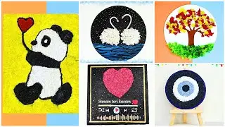 Tissue Paper Art 😍| DIY Paper Craft Ideas | Tissue Texture Art #artsy #paintingtutorial #freehand