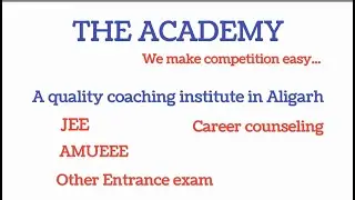 JEE AMUEEE coaching in Aligarh- THE ACADEMY