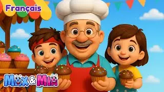 🧁 L’Homme aux Muffins | Chansons pour Enfants en 3D – Max et Mia