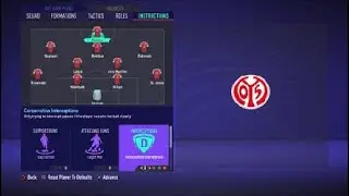 FIFA 21 Custom Tactics-Recreate 4-2-3-1 of Mainz 05 + Instructions Replicate real system's