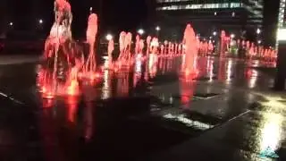 Madrid new Skyline groundfountain / Fuente transitable cuatro torres