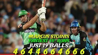 Marcus Stoinis Fastest 55* Runs in Just 19 Balls vs Adelaide Strikers #BBL13 2023/24