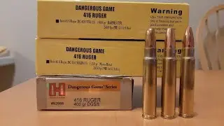 Ruger Guide Gun 416 Ruger Velocity Test - Hornady & Buffalo Bore Ammo