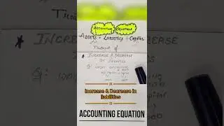 Increase & Decrease in Liabilities #accountingequationexplained #class11 #commerce #accountancy